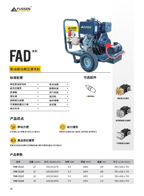 FAD 系列产品单页