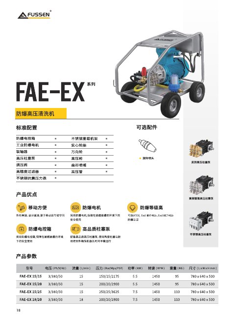 FAE-EX 系列产品单页